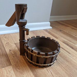 Antique Water Well Decorative Bowl